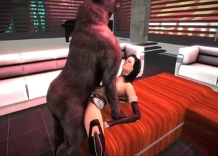 Stunning animal gets fucked ionately by Miranda Lawson